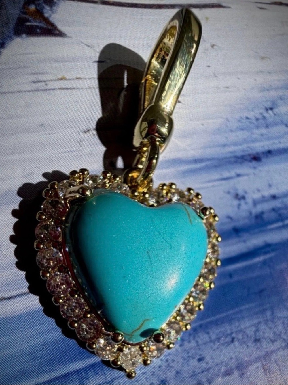 Feed Me Gems Texas Turquoise Margot Charm